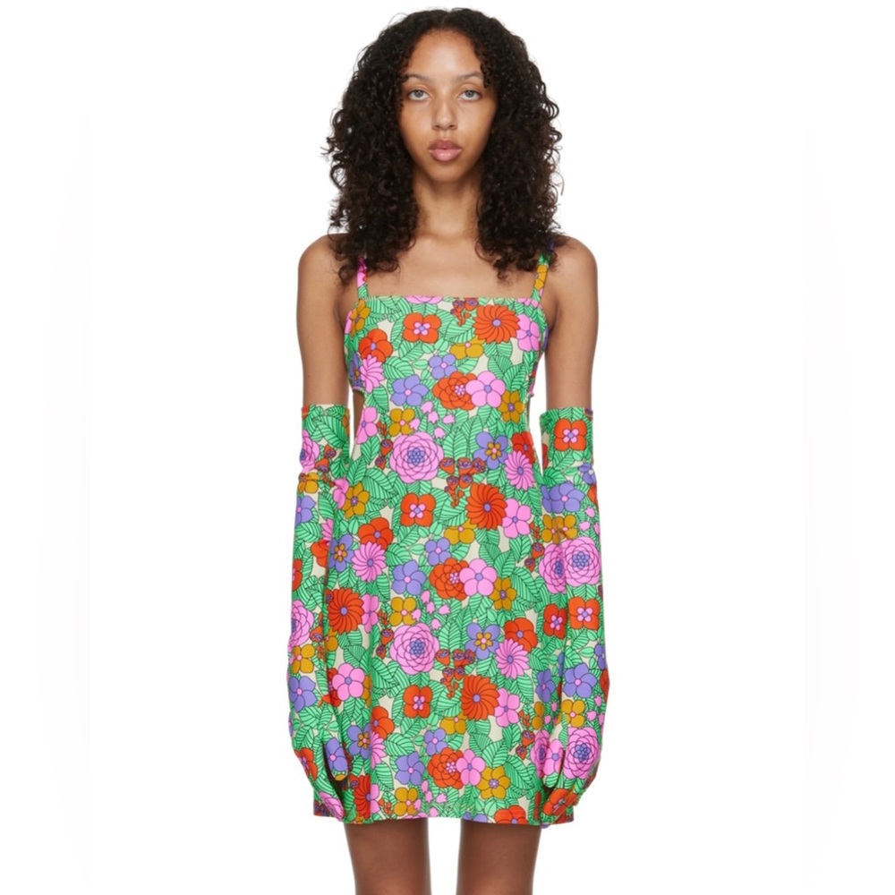 Beckoning Blossoms Dress and Gloves